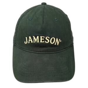 Jameson 5 Panel Hat Green Yellow One Size Strapback Embroidered Adjustable